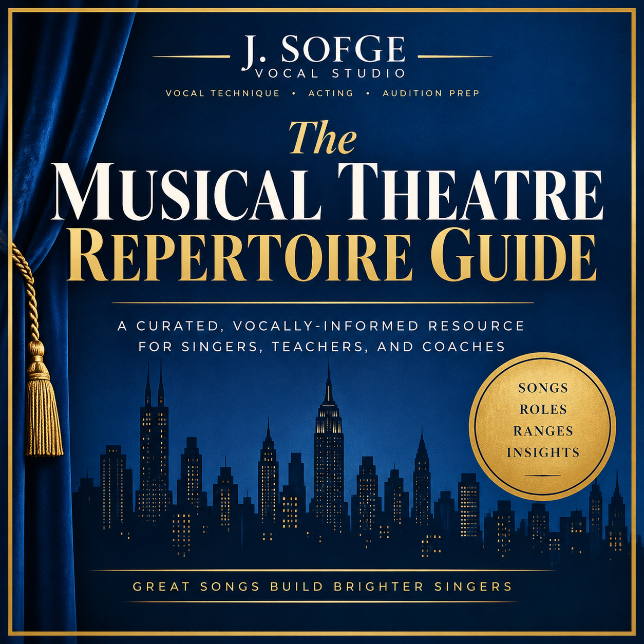 The Musical Theatre Repertoire Guide cover